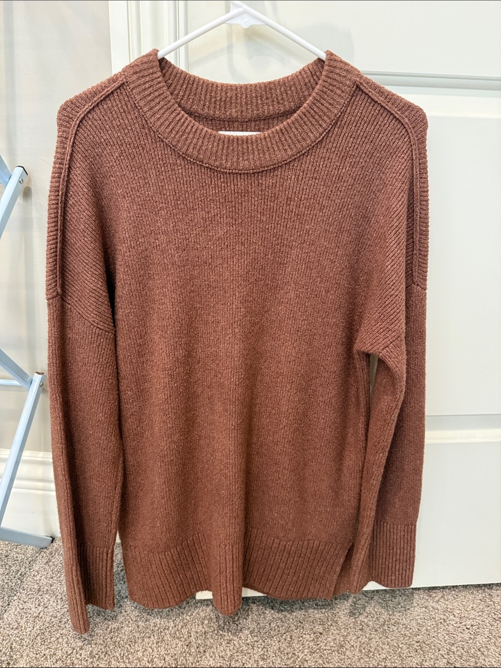 Abercrombie & Fitch Men's Crewneck Sweater - Rust Brown